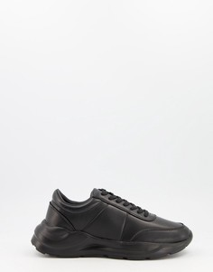 Лакированные кроссовки ASOS DESIGN-Черный цвет
