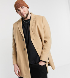 Бежевое пальто Burton Menswear Big & Tall-Светло-коричневый