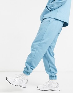 Синие укороченные oversized-джоггеры от комплекта ASOS DESIGN-Голубой