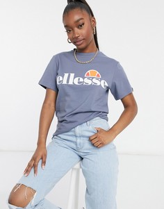 Голубая футболка бойфренда ellesse-Голубой