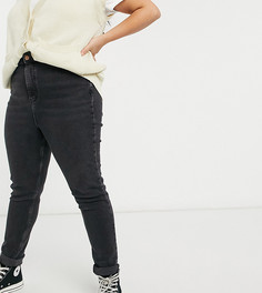 Черные джинсы в винтажном стиле New Look Curve-Черный цвет
