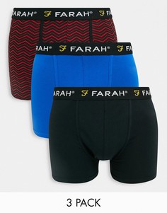 Набор из 3 пар боксеров-брифов Farah-Многоцветный