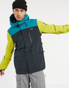 Утепленная горнолыжная куртка разных цветов Planks-Голубой