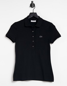 Черная классическая футболка-поло Lacoste-Черный цвет