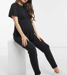 Черные джинсы в винтажном стиле Urban Bliss Maternity-Черный цвет