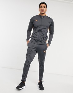 Спортивный костюм в сером и оранжевом цвете Puma Football-Серый