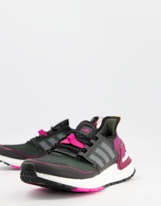 Кроссовки черного с фиолетовым цветов adidas Running Ultraboost 20-Черный цвет
