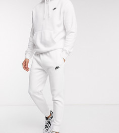 Белые джоггеры с манжетами Nike Tall Club-Белый
