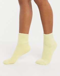Махровые носки до щиколотки лимонного цвета ASOS DESIGN-Розовый цвет