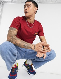 Футболка с логотипом бордового цвета ellesse-Красный