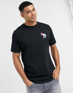 Черная футболка с градиентным логотипом в виде зебры PS Paul Smith-Черный цвет