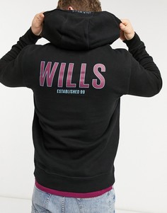 Худи черного цвета с большим логотипом Jack Wills Tudley-Черный цвет