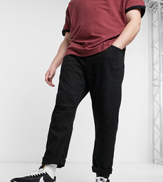 Черные прямые джинсы River Island Big & Tall-Черный цвет