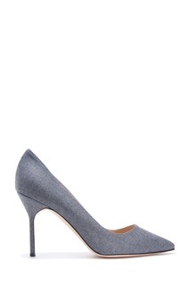 Темно-серые туфли BB Wool 90 Manolo Blahnik