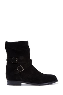 Черные ботинки Campocross Crosta 20 Manolo Blahnik
