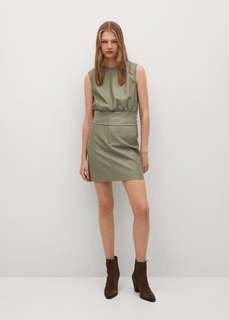 Топ из искусственной кожи - Olivia Mango