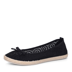 Черные балетки из текстиля Spur