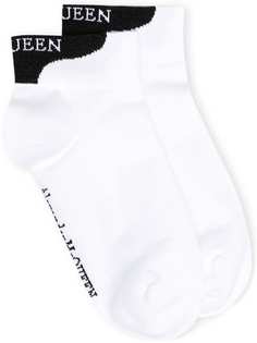 Alexander McQueen носки с вышитым логотипом