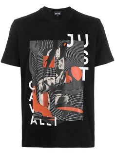Just Cavalli футболка с графичным принтом