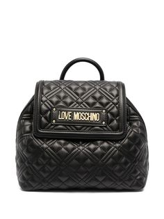 Love Moschino стеганый рюкзак с логотипом