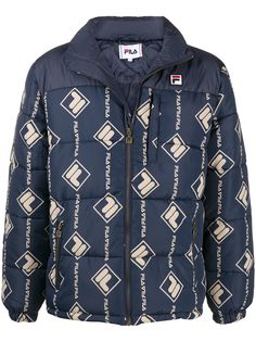 Fila пуховик с логотипом