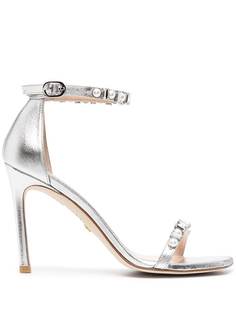 Stuart Weitzman декорированные босоножки Amelina Shine