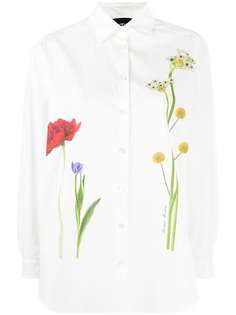 Boutique Moschino рубашка с цветочным фотопринтом