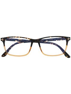 Tom Ford Eyewear очки в прямоугольной оправе черепаховой расцветки