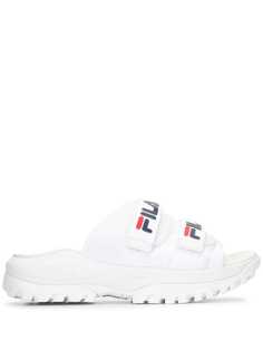 Fila шлепанцы на липучках с логотипом