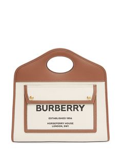 Burberry маленькая сумка-тоут с логотипом