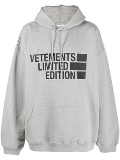 Vetements худи оверсайз с логотипом