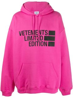 Vetements худи оверсайз с логотипом