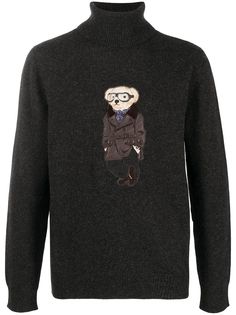 Ralph Lauren Purple Label джемпер с логотипом Polo Bear