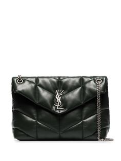 Saint Laurent сумка на плечо Loulou Puffer среднего размера