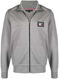 Tommy Hilfiger джемпер на молнии с нашивкой-логотипом