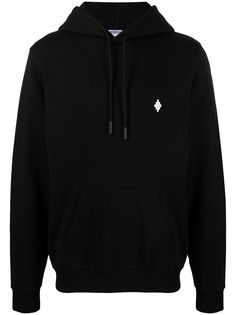Marcelo Burlon County of Milan CROSS REGULAR HOODIE BLACK WHITE
