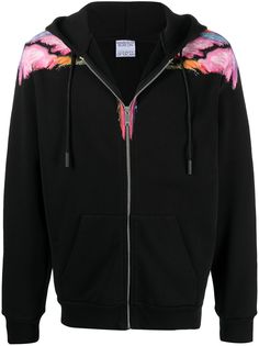 Marcelo Burlon County of Milan COLORDUST WINGS ZIP HOODIE BLACK MULTICO