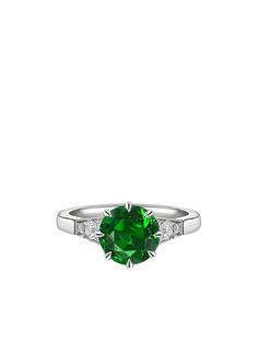 Pragnell платиновое кольцо Antrobus с изумрудом