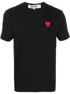 Comme Des Garçons Play футболка с вышитым логотипом