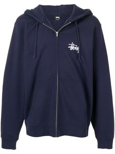 Stussy худи на молнии с логотипом