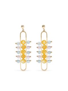 ZEEMOU ZENG серьги Impressionists Dangle из желтого золота