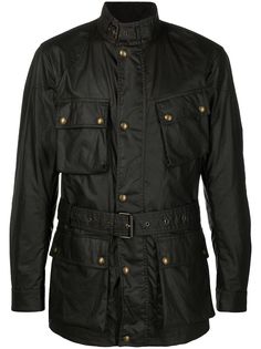 Belstaff вощеная куртка с поясом