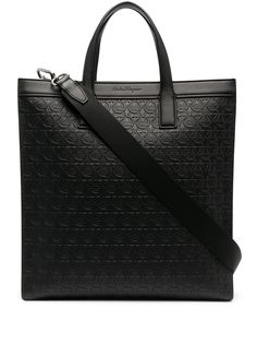 Salvatore Ferragamo сумка-тоут с тисненым логотипом