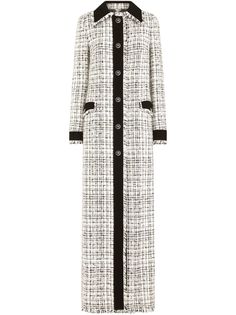 Dolce & Gabbana пальто макси из ткани букле