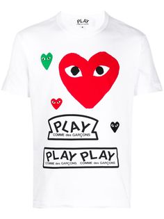Comme Des Garçons Play футболка с логотипом