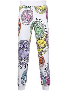 Versace спортивные брюки с графичным принтом