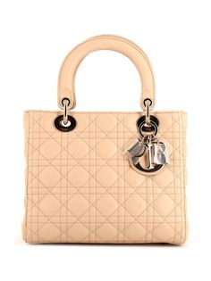 Christian Dior сумка Lady Dior Cannage pre-owned среднего размера