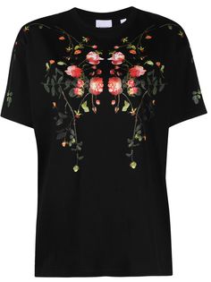 Burberry футболка с цветочным принтом