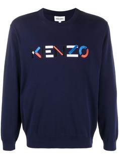 Kenzo толстовка с вышитым логотипом