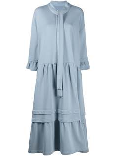MM6 Maison Margiela ярусное платье миди
